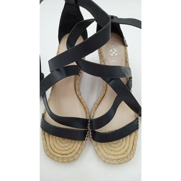 Vince Camuto Shoes Women’s Size 8M Wedges Leather Strappy Gladiator Sandals - Picture 10 of 13